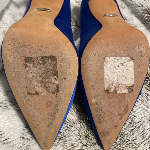 Badgley Mischka
Cher Satin Buckle Cocktail High-Heel Pumps - Picture 8 of 9